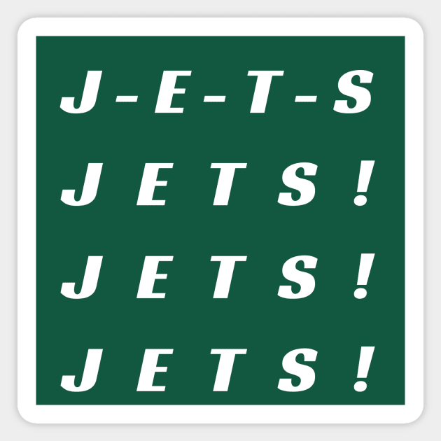 J-E-T-S Jets! Jets! Jets! Sticker by Sleepless in NY